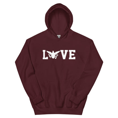 Love White Print Hoodie | Phade Fashion Virgin Islands