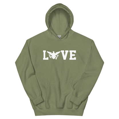 Love White Print Hoodie | Phade Fashion Virgin Islands