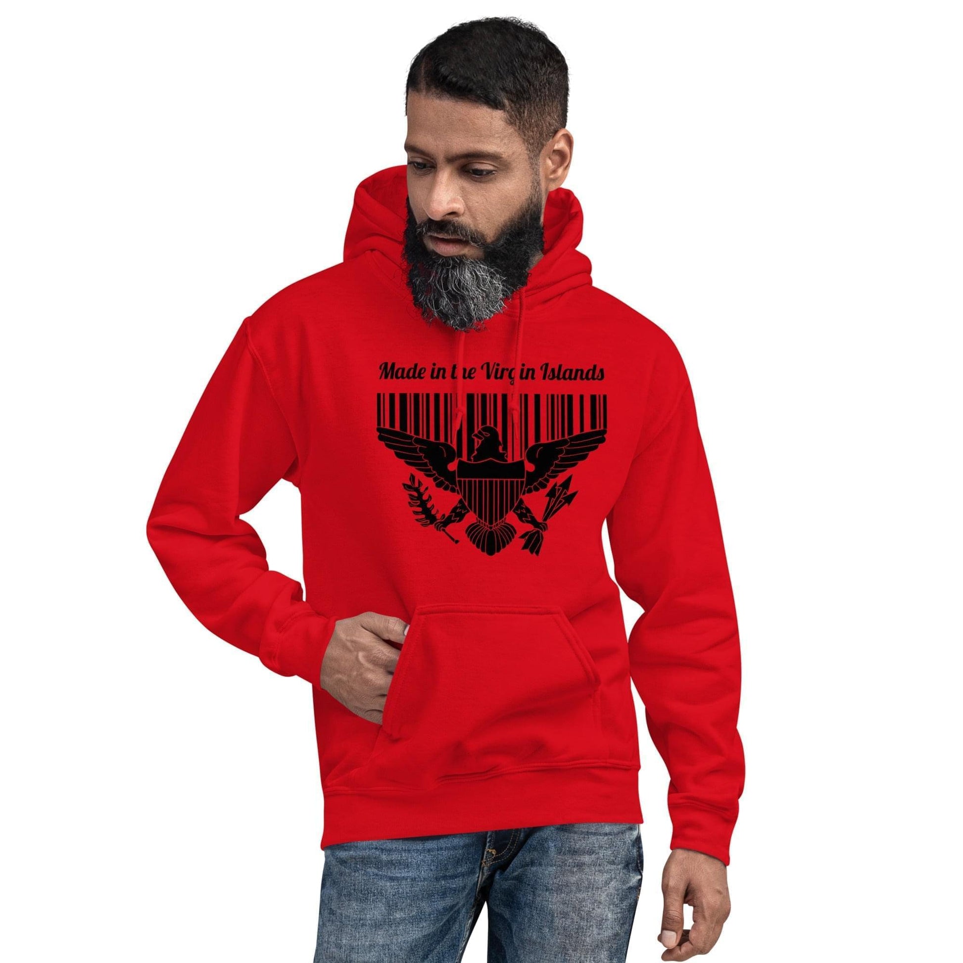 Unisex Black Print Hoodie | Phade Fashion Virgin Islands