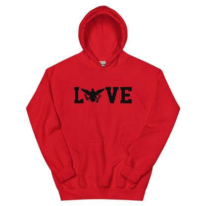 Love Black Print Hoodie | Phade Fashion Virgin Islands