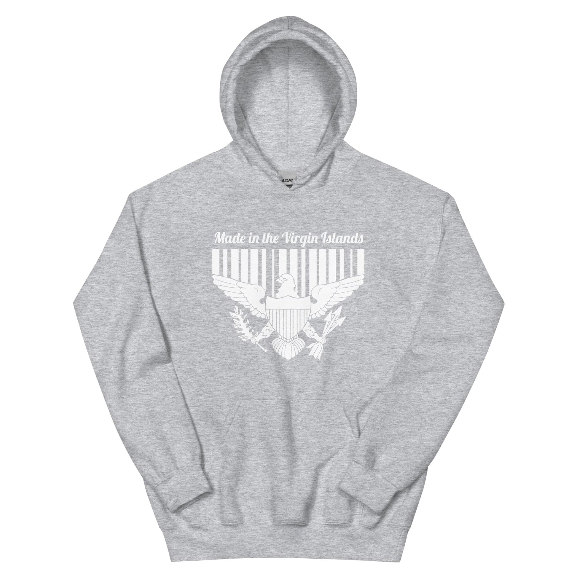 Unisex White Print Vi Hoodie | Phade Fashion Virgin Islands