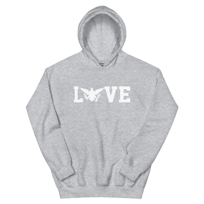 Love White Print Hoodie | Phade Fashion Virgin Islands