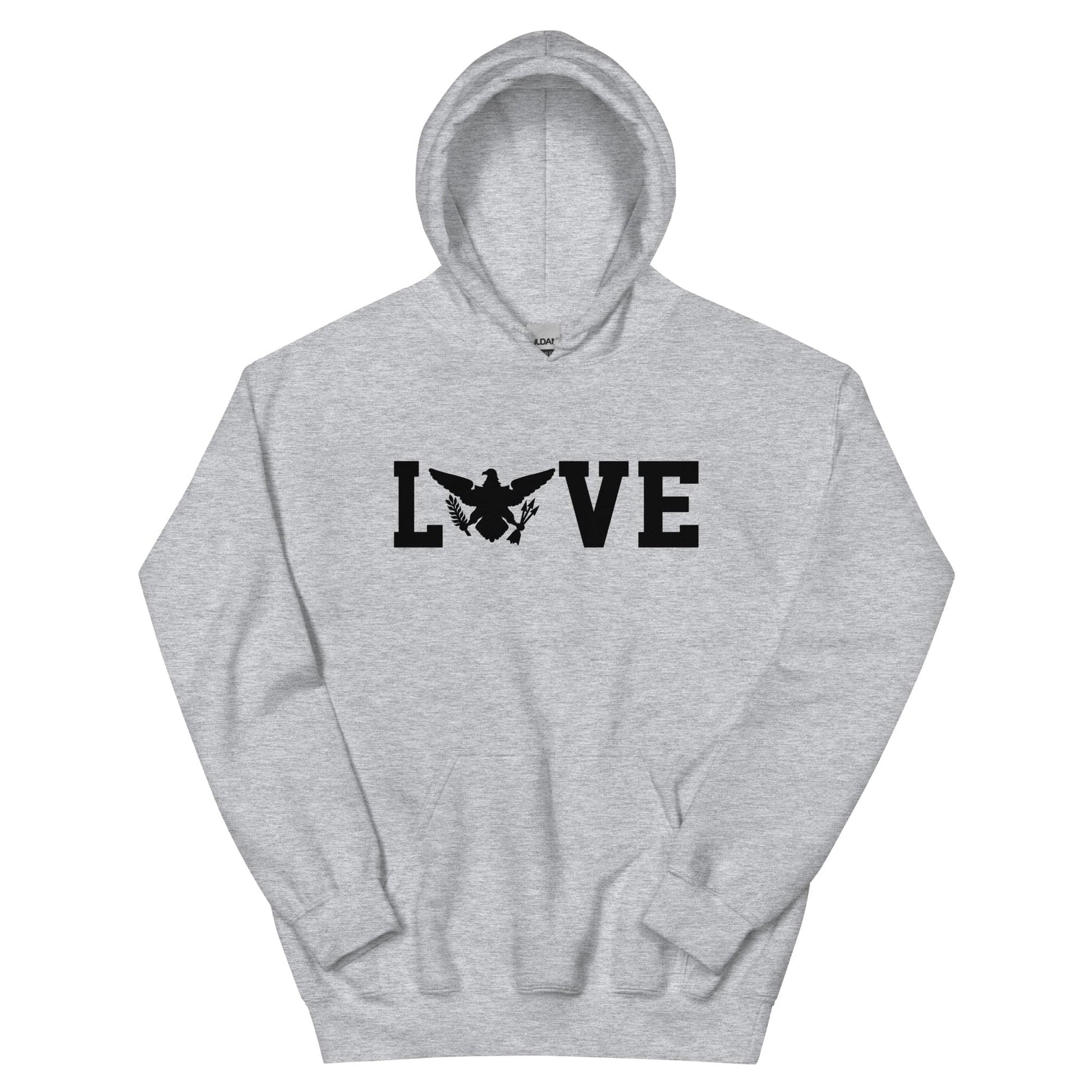 Love Black Print Hoodie | Phade Fashion Virgin Islands