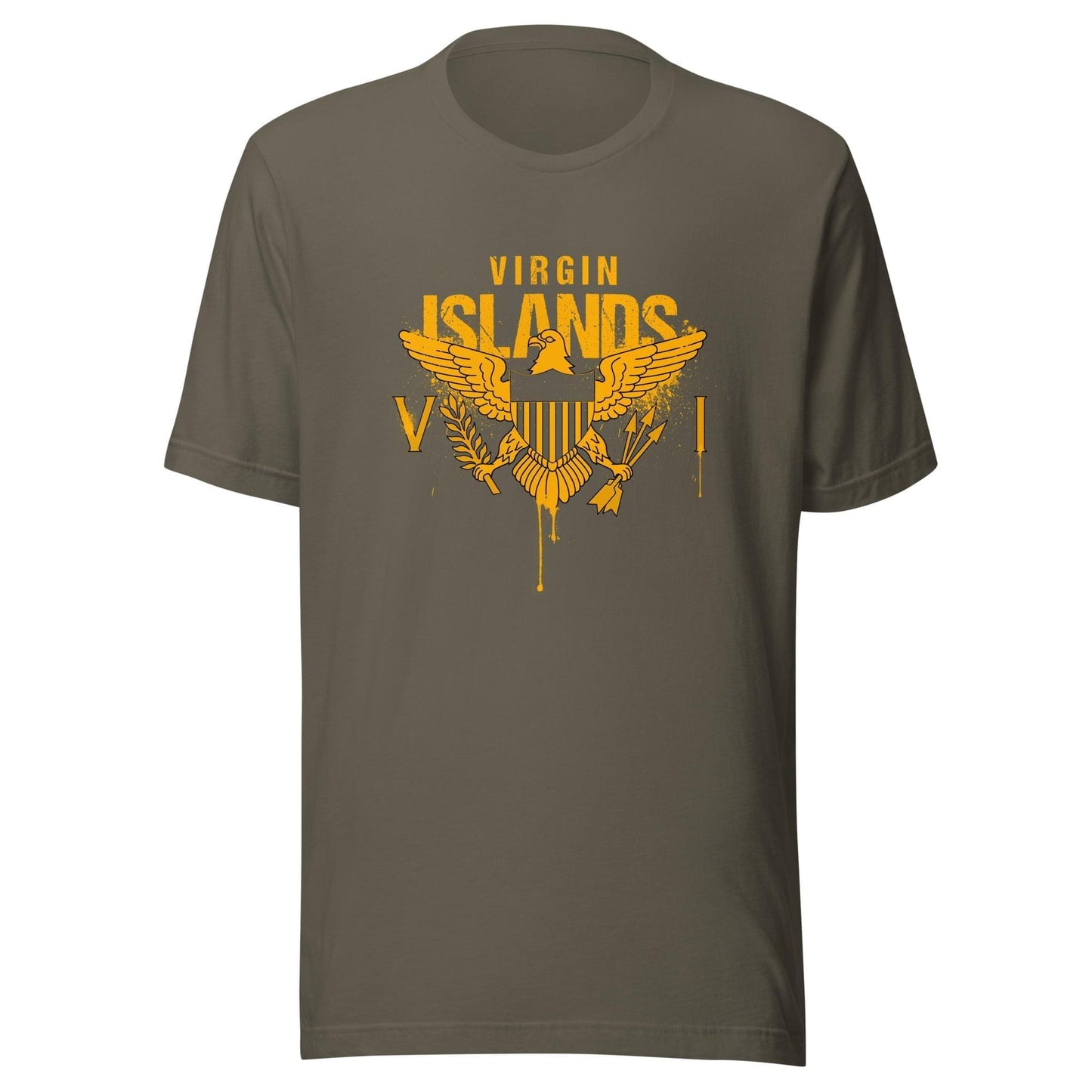 Gold Painted Vi Unisex Tee | Phade Fashion Virgin Islands