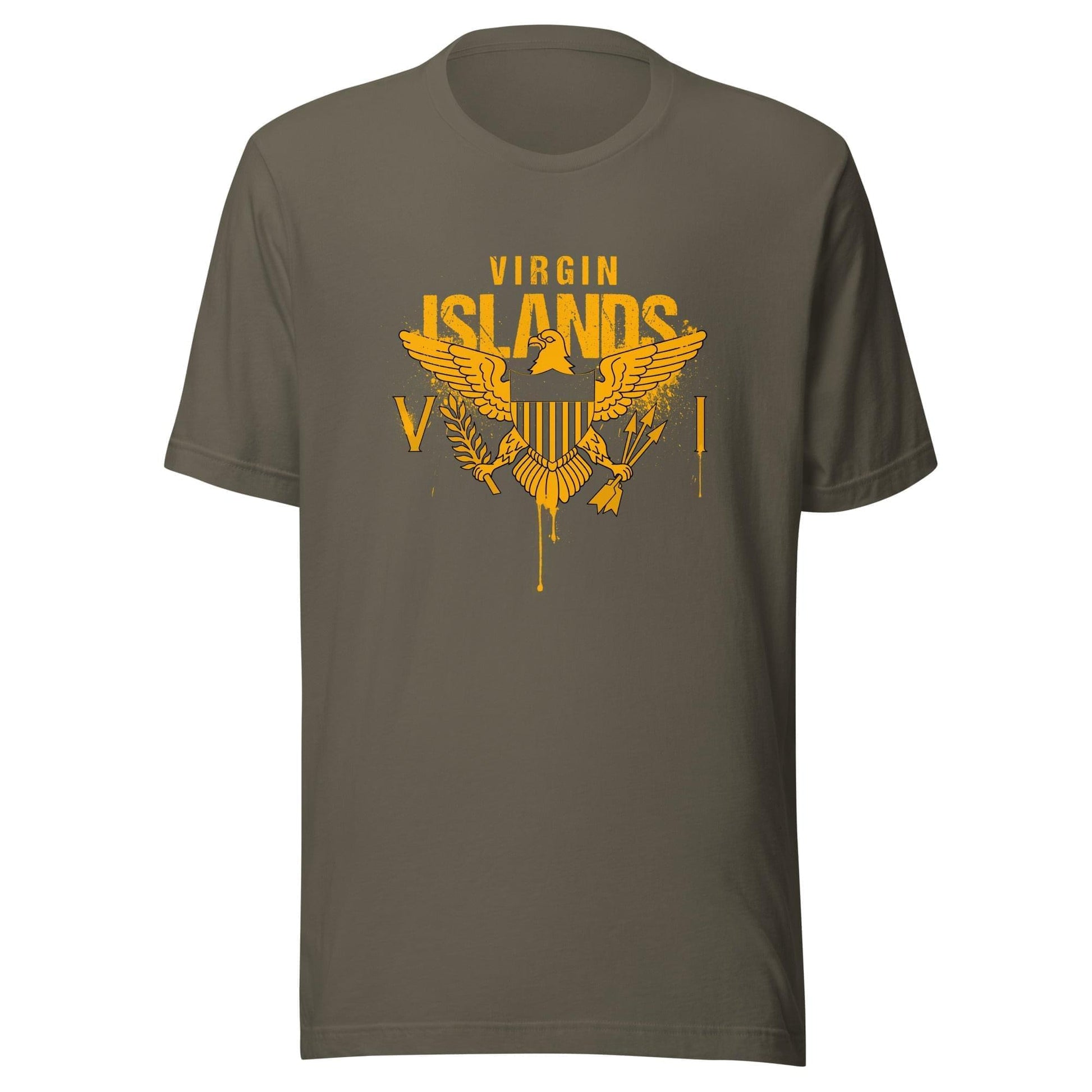 Gold Painted Vi Unisex Tee | Phade Fashion Virgin Islands