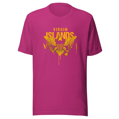 Gold Painted Vi Unisex Tee | Phade Fashion Virgin Islands