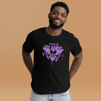 Purple Painted Vi Unisex Tee | Phade Fashion Virgin Islands