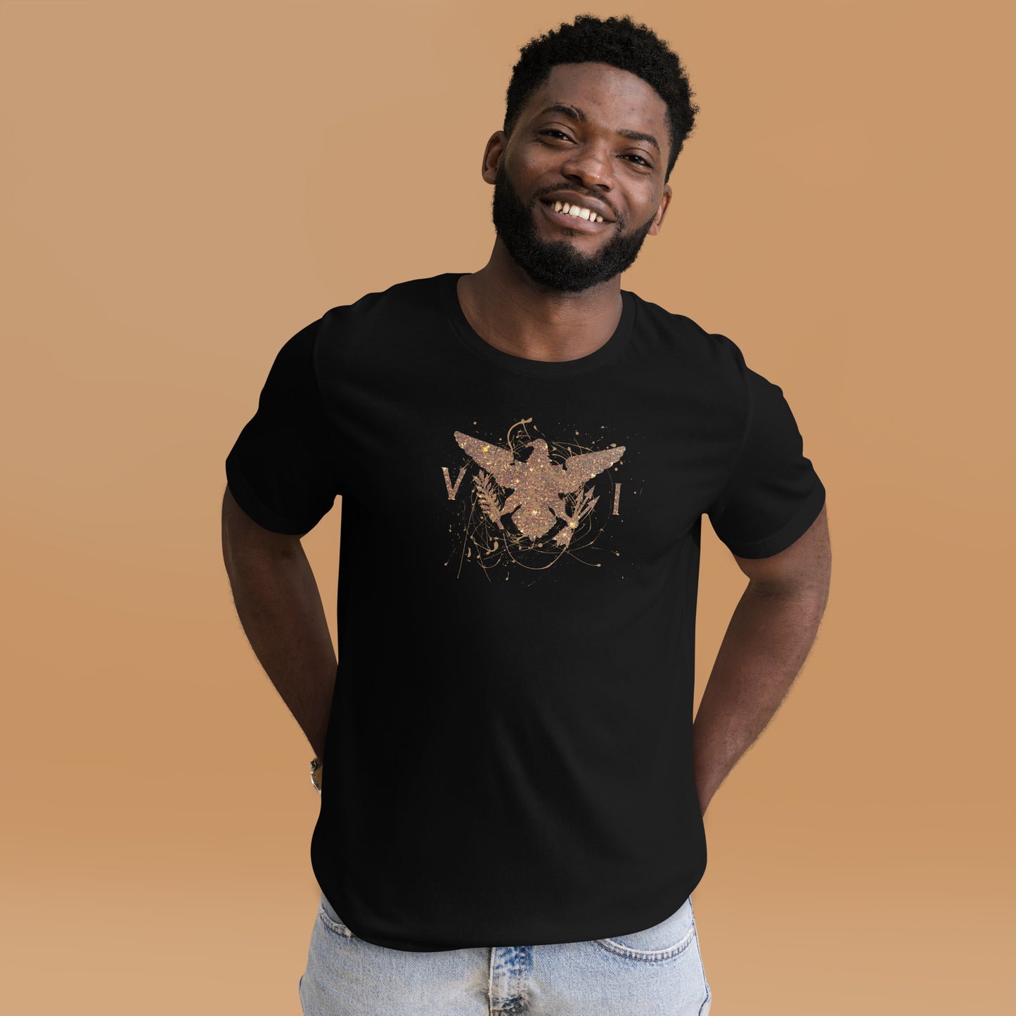 Gold Abstract Unisex VI Eagle