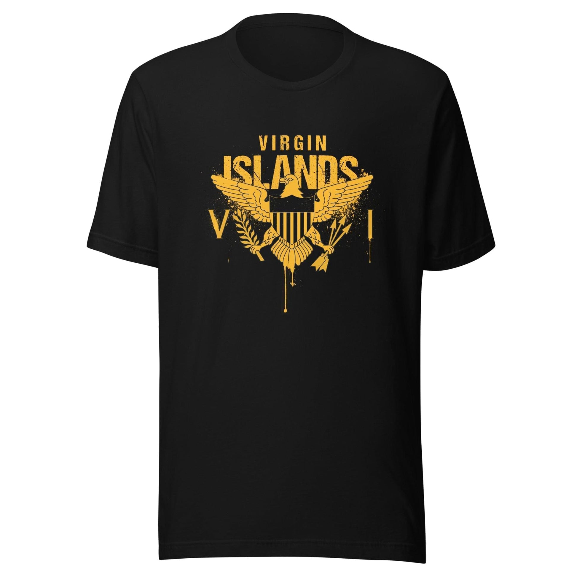 Gold Painted Vi Unisex Tee | Phade Fashion Virgin Islands