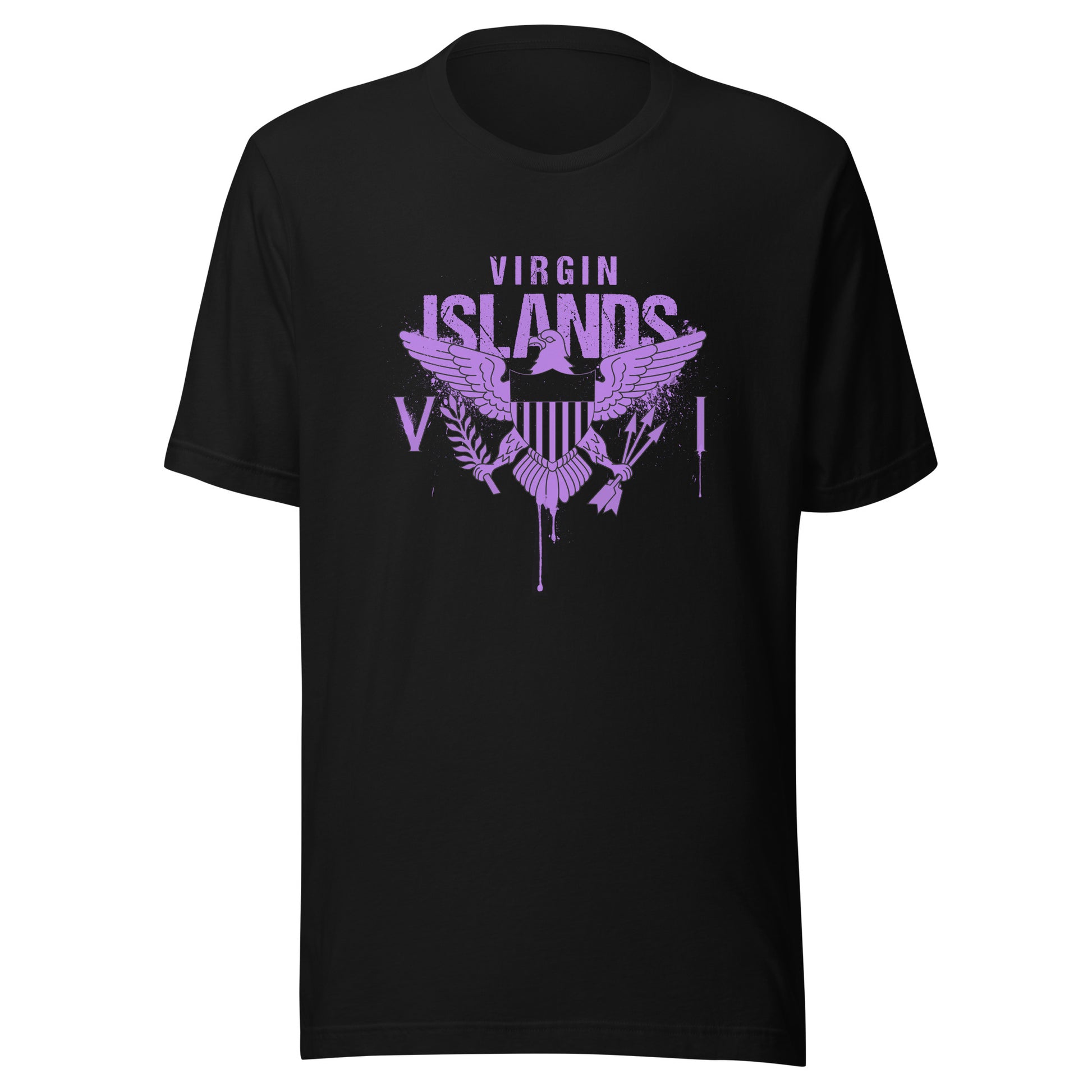 Purple Painted Vi Unisex Tee | Phade Fashion Virgin Islands