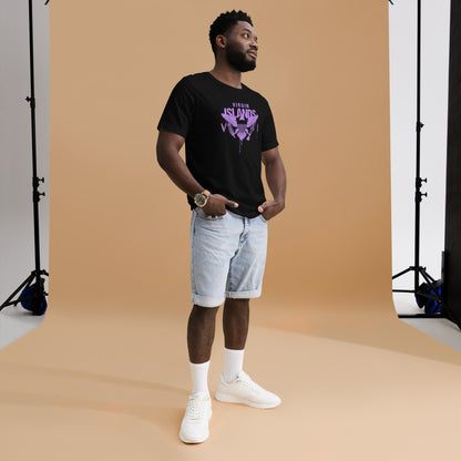 Purple Painted Vi Unisex Tee | Phade Fashion Virgin Islands