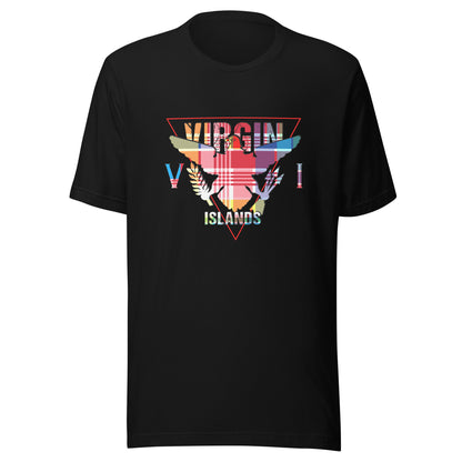 VI TRIANGLE MADRAS UNISEX T-SHIRT