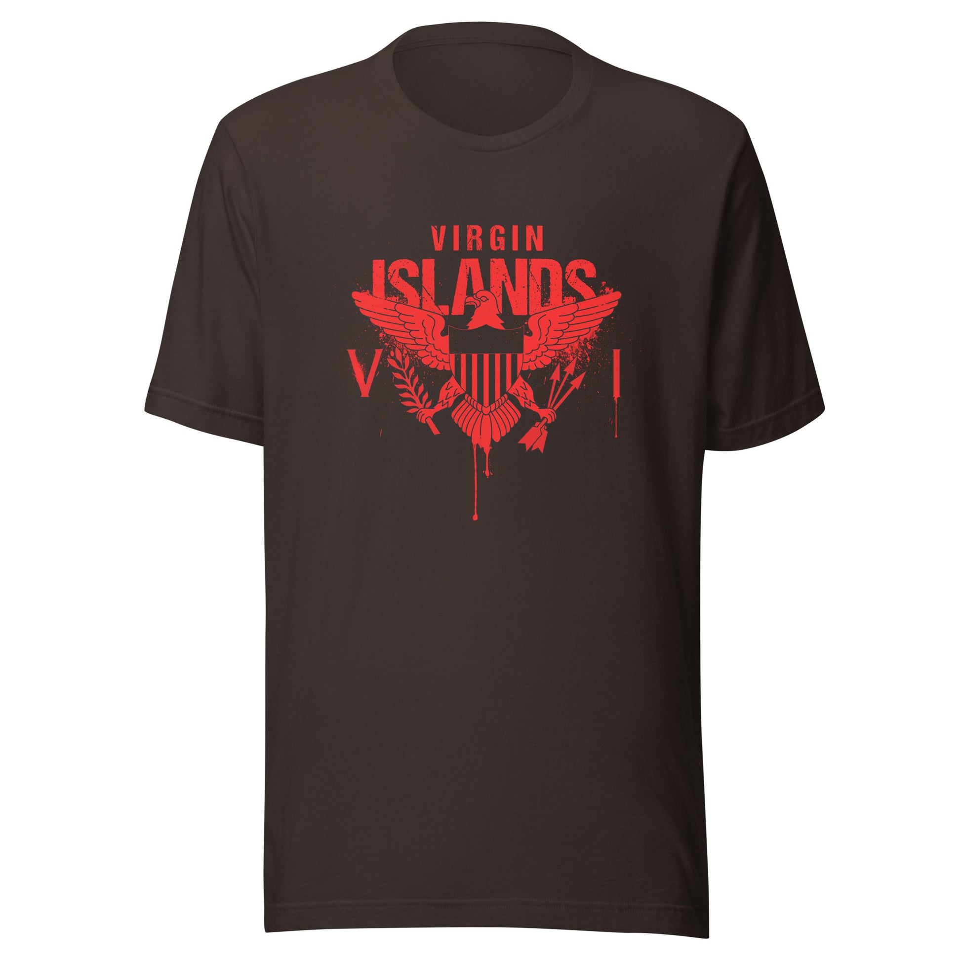 Red Painted Vi Unisex Tee | Phade Fashion Virgin Islands