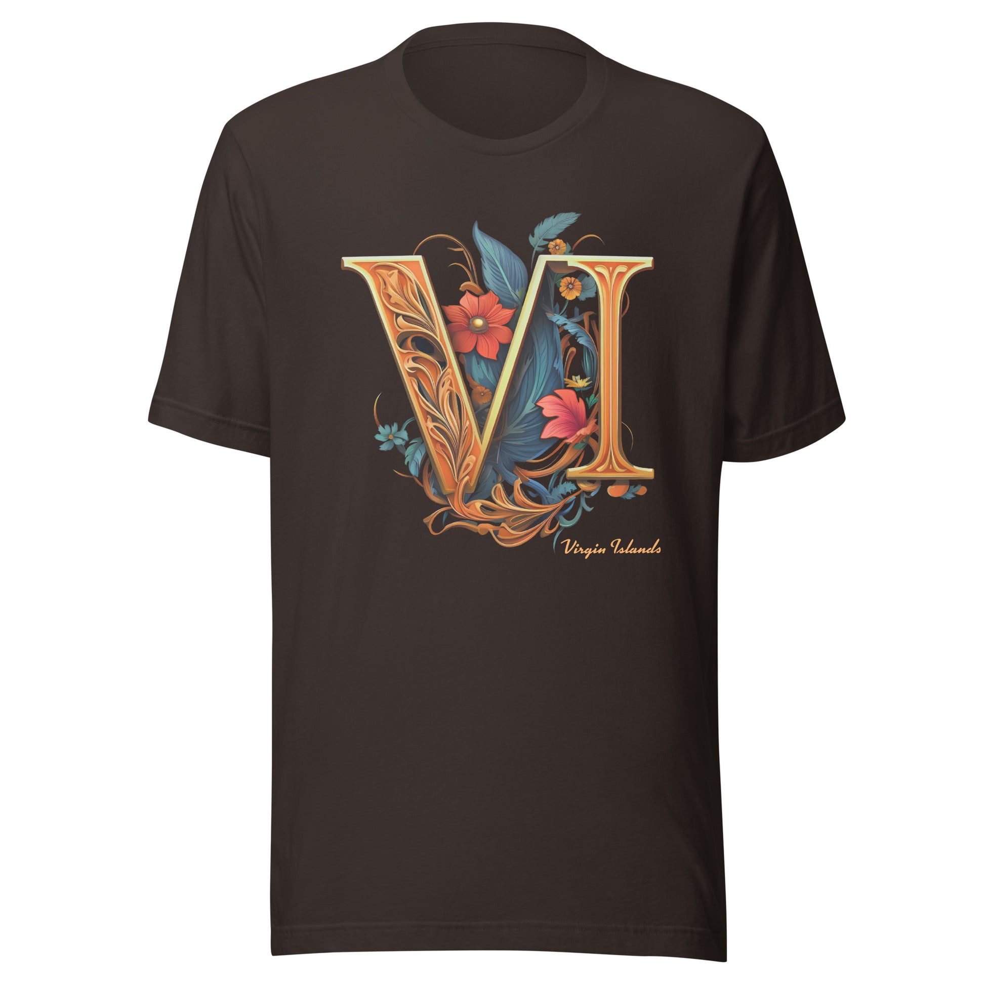 Roman Floral Unisex Tee | Phade Fashion Virgin Islands