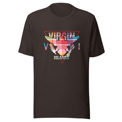 VI TRIANGLE MADRAS UNISEX T-SHIRT