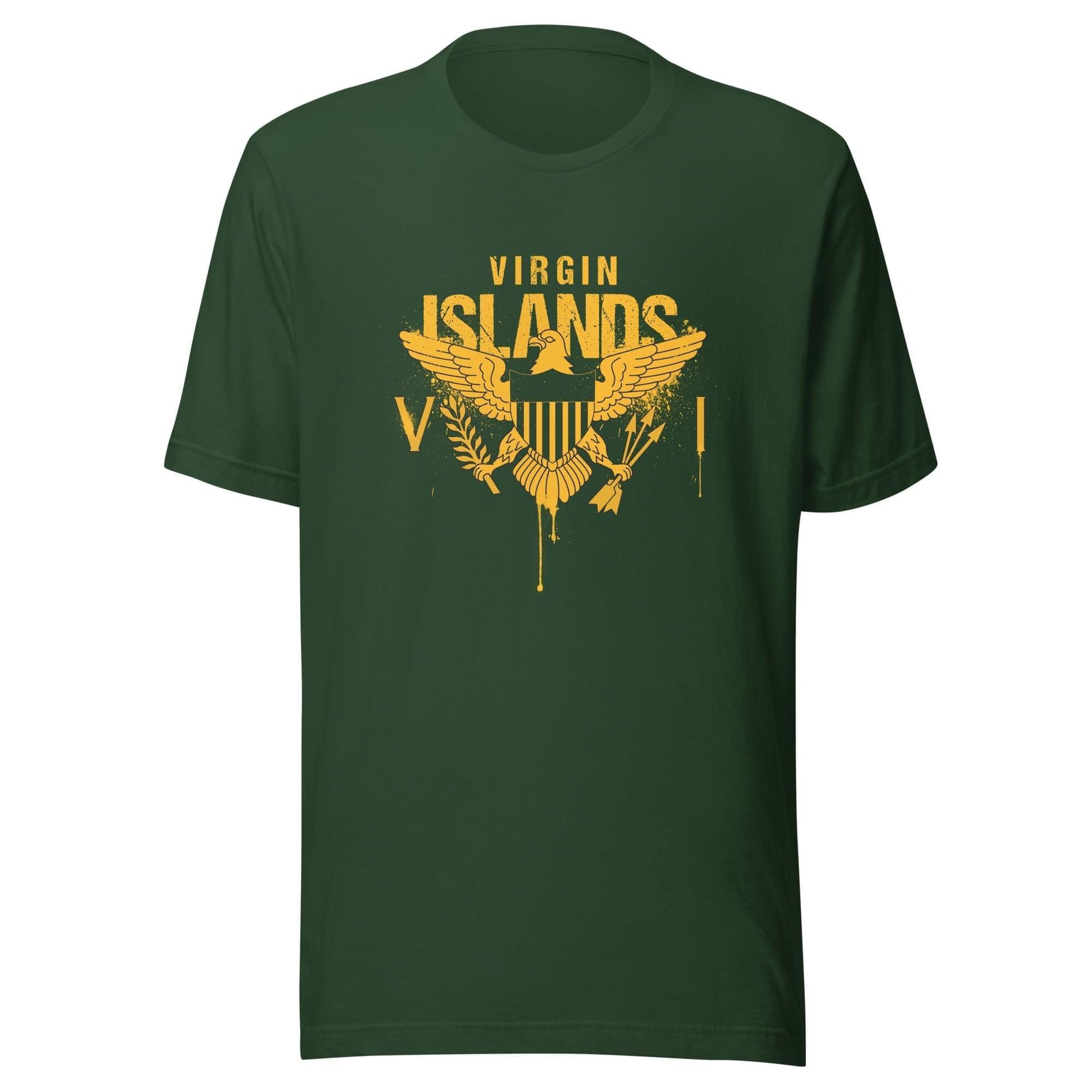 Gold Painted Vi Unisex Tee | Phade Fashion Virgin Islands