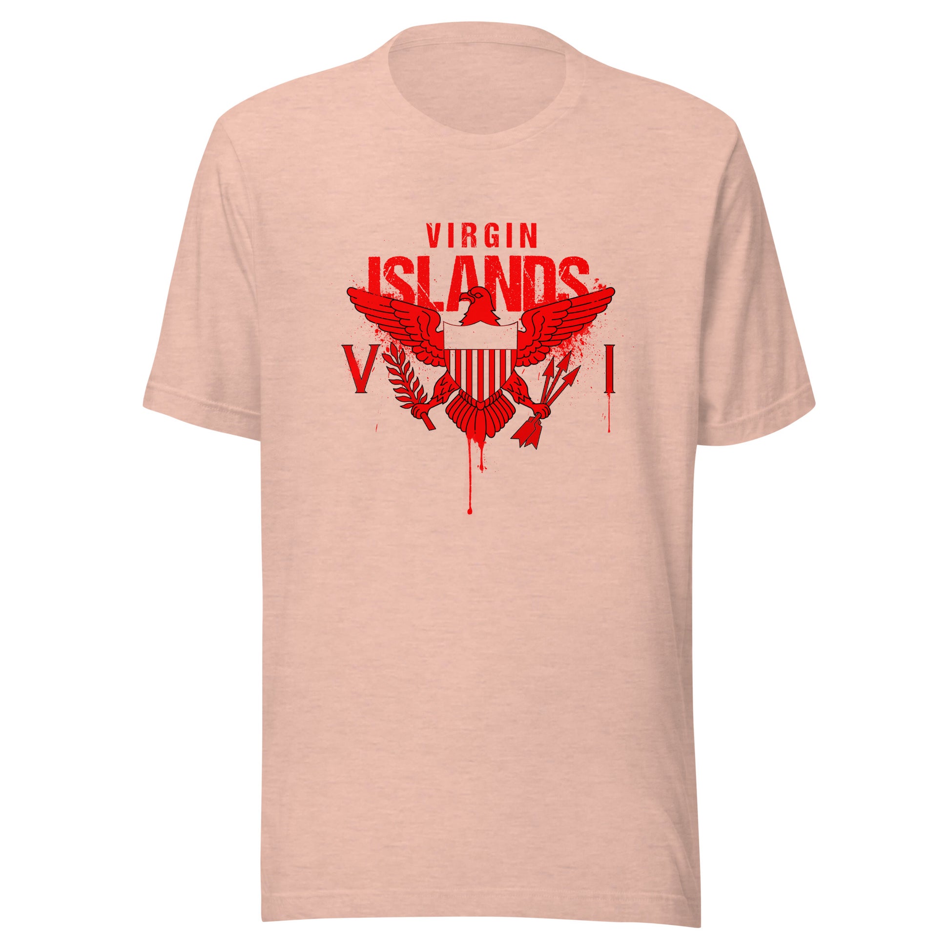 Red Painted Vi Unisex Tee | Phade Fashion Virgin Islands