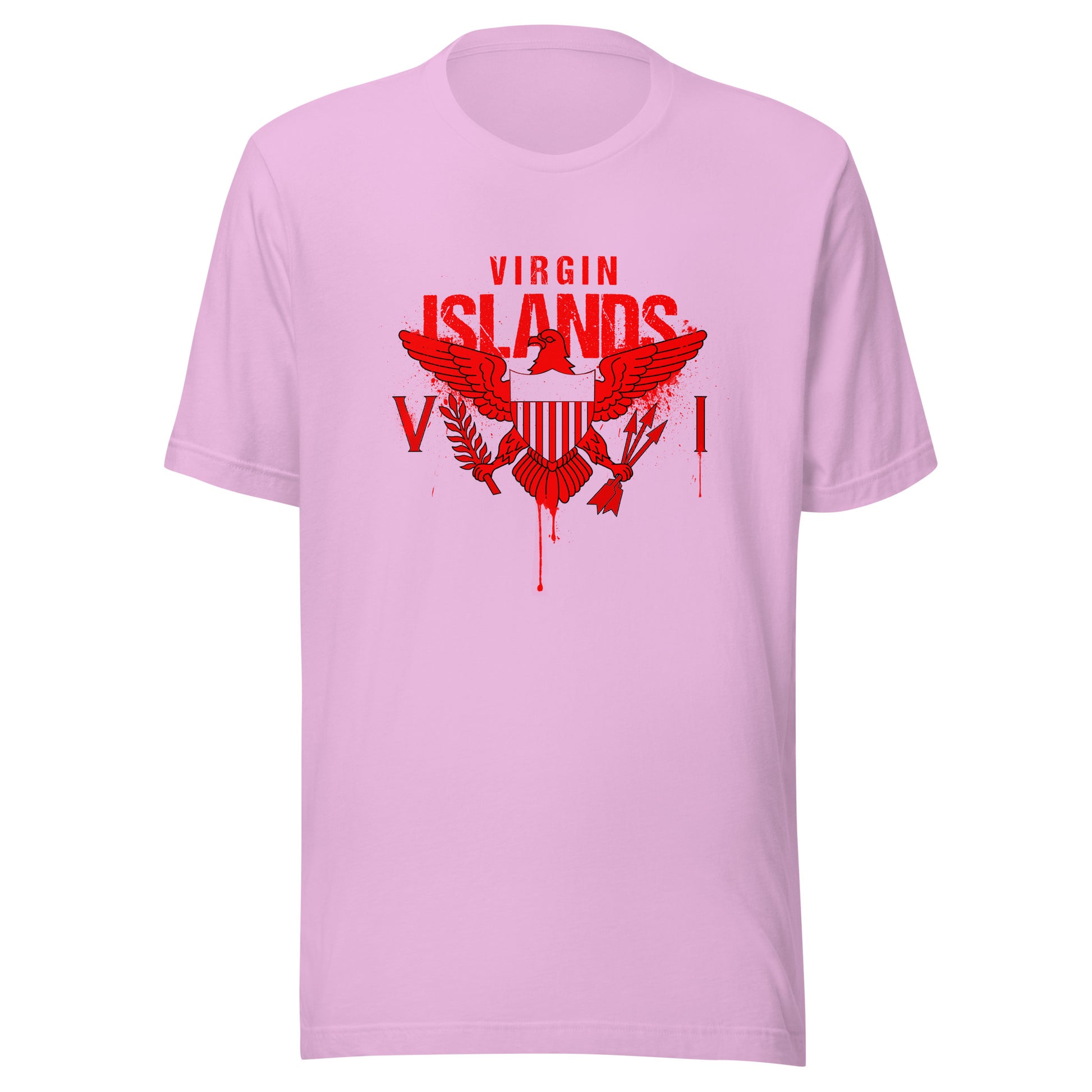 Red Painted Vi Unisex Tee | Phade Fashion Virgin Islands