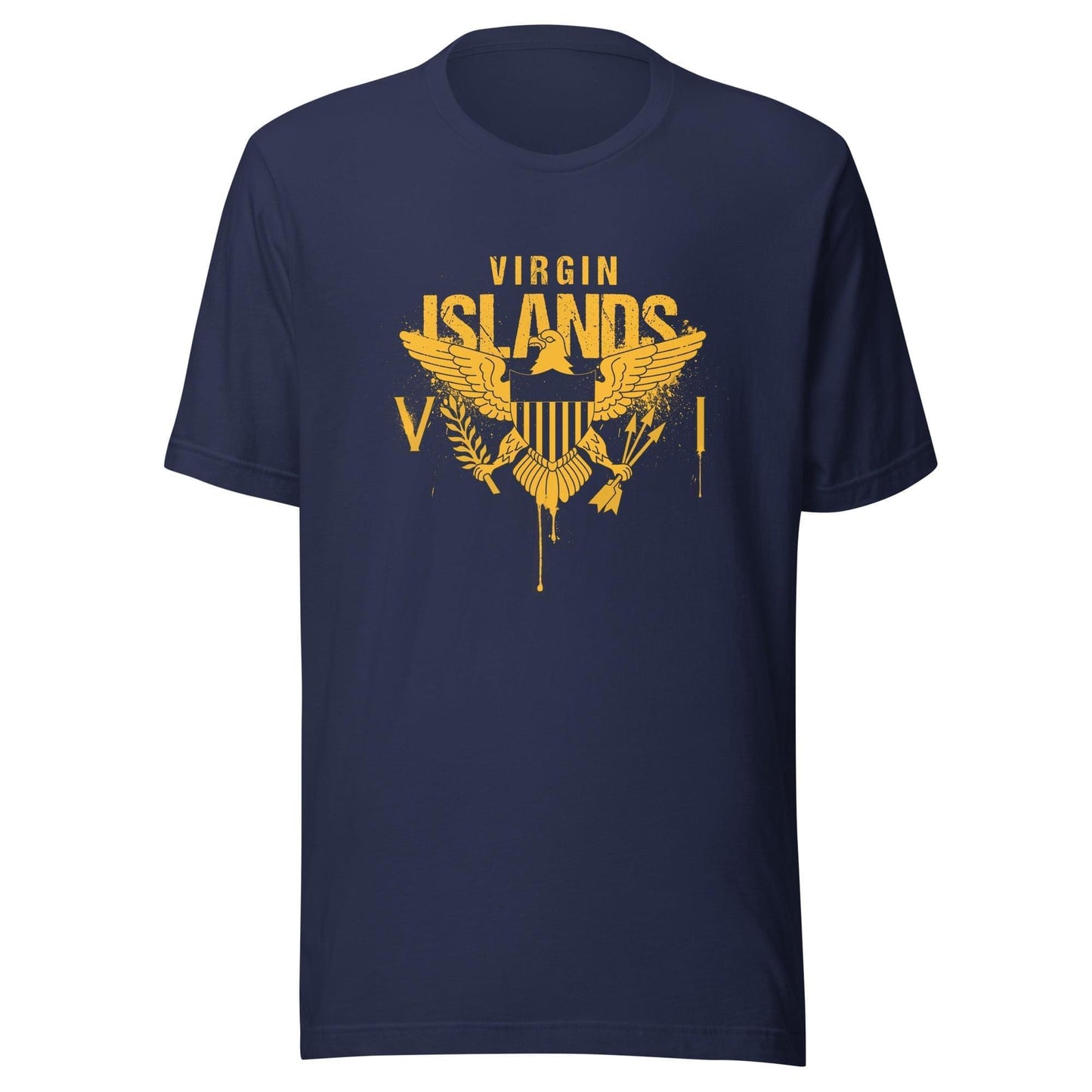 Gold Painted Vi Unisex Tee | Phade Fashion Virgin Islands