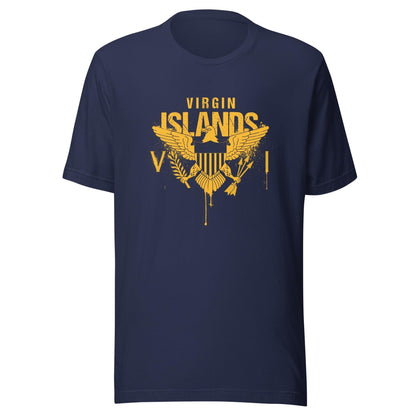 Gold Painted Vi Unisex Tee | Phade Fashion Virgin Islands