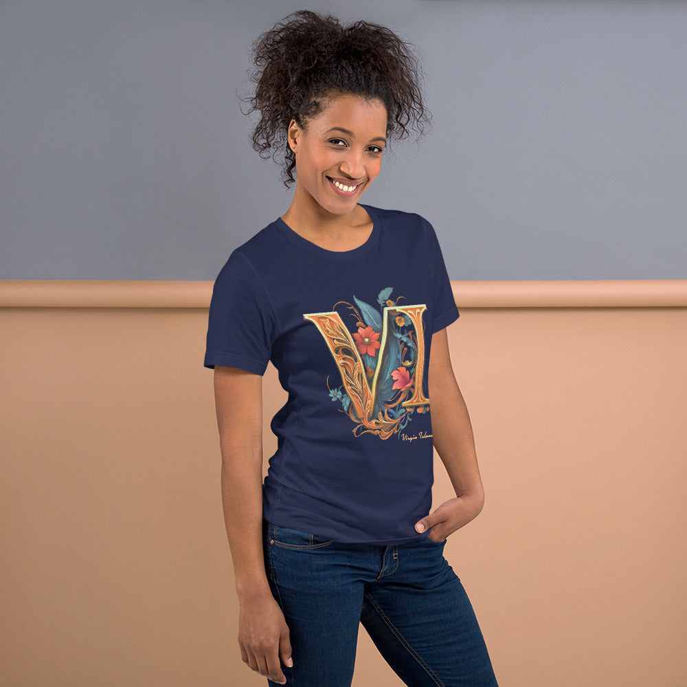 Roman Floral Unisex Tee | Phade Fashion Virgin Islands