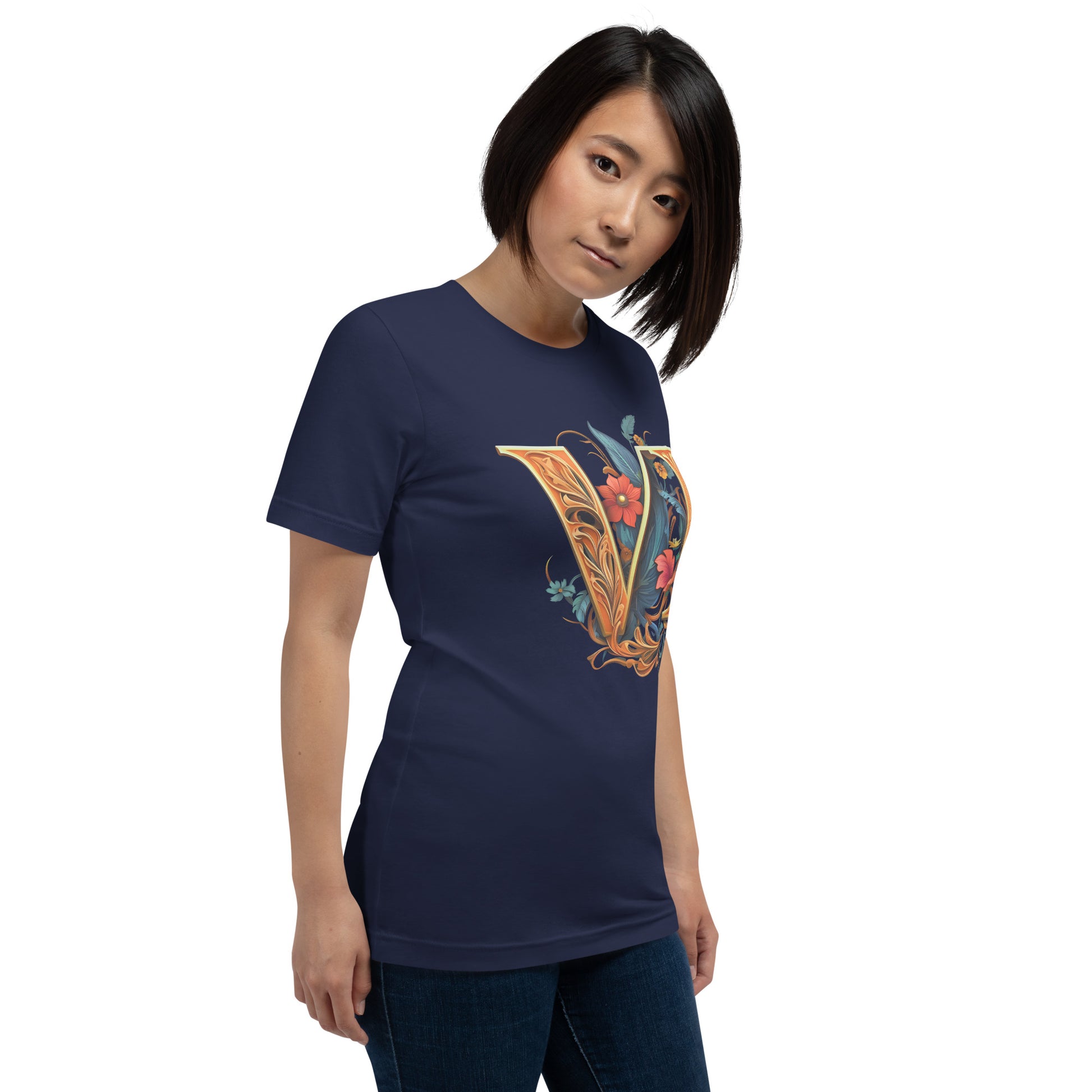 Roman Floral Unisex Tee | Phade Fashion Virgin Islands