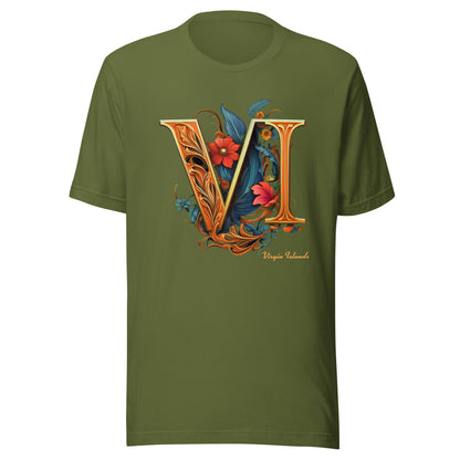 Roman Floral Unisex Tee | Phade Fashion Virgin Islands