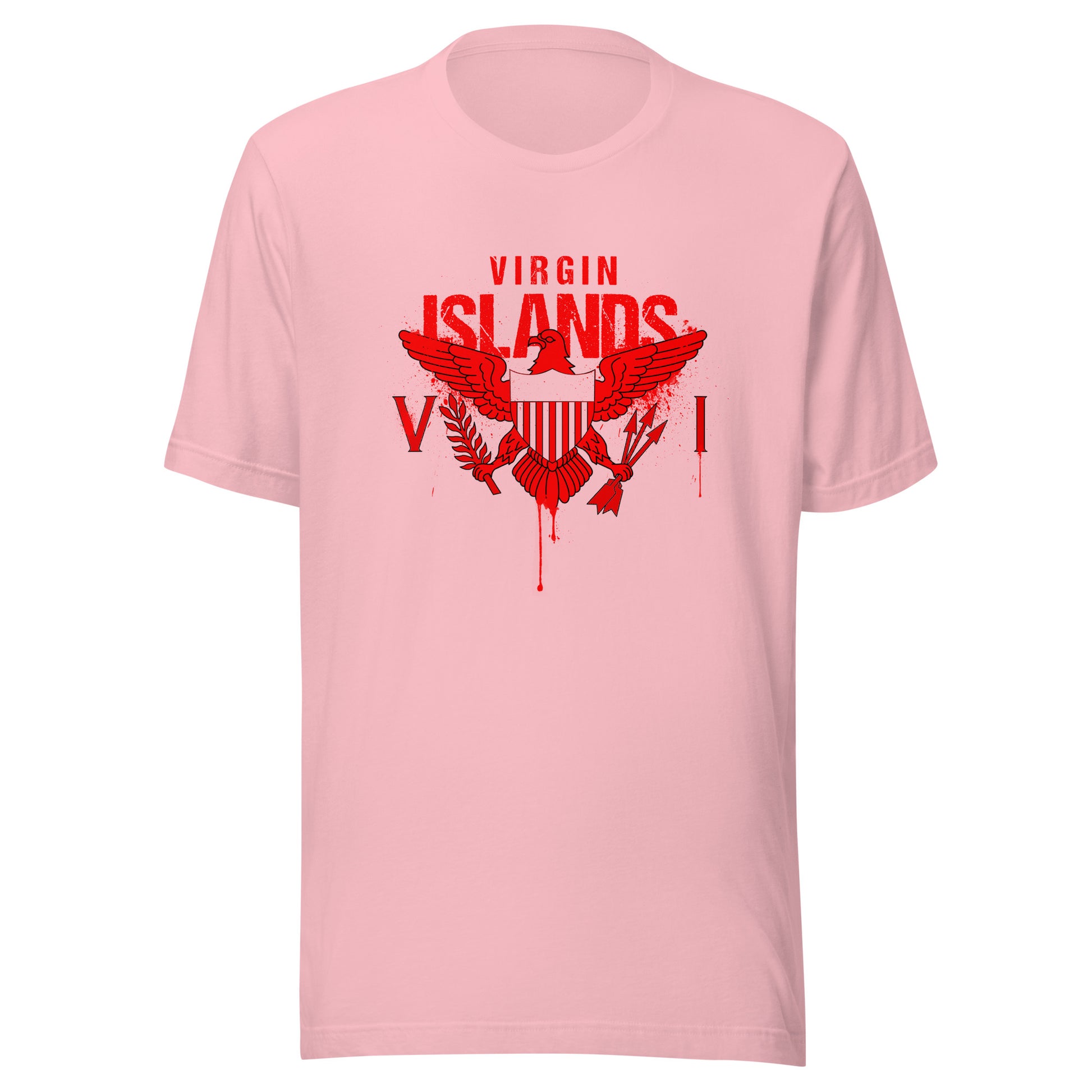 Red Painted Vi Unisex Tee | Phade Fashion Virgin Islands