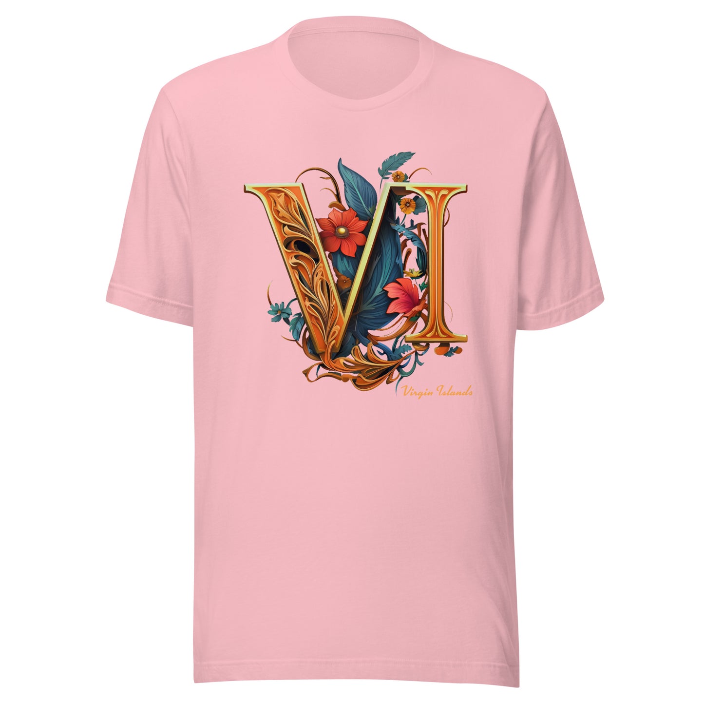 Roman Floral Unisex Tee | Phade Fashion Virgin Islands