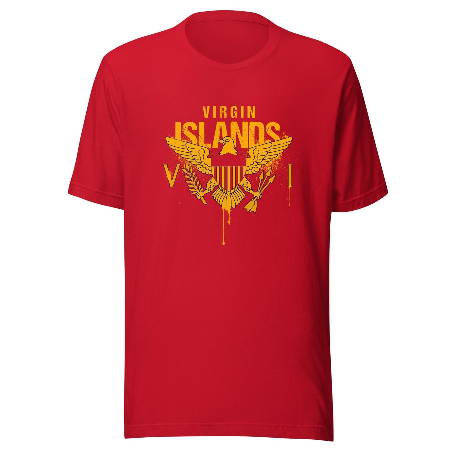 Gold Painted Vi Unisex Tee | Phade Fashion Virgin Islands