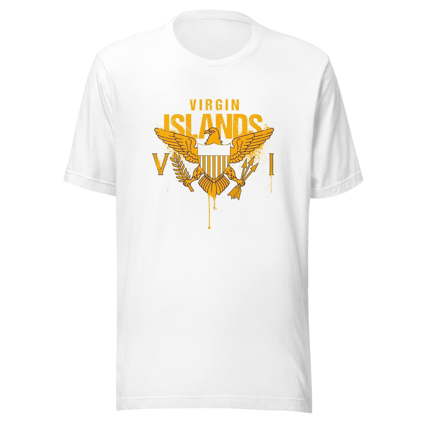 Gold Painted Vi Unisex Tee | Phade Fashion Virgin Islands