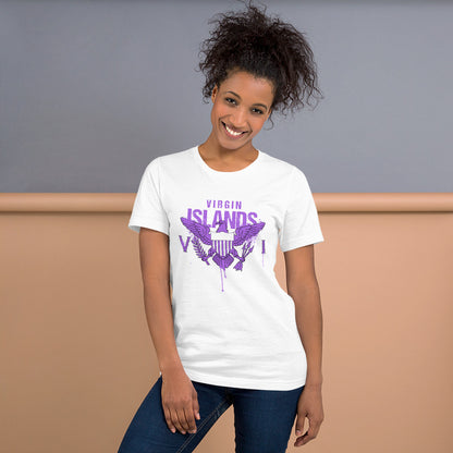 Purple Painted Vi Unisex Tee | Phade Fashion Virgin Islands