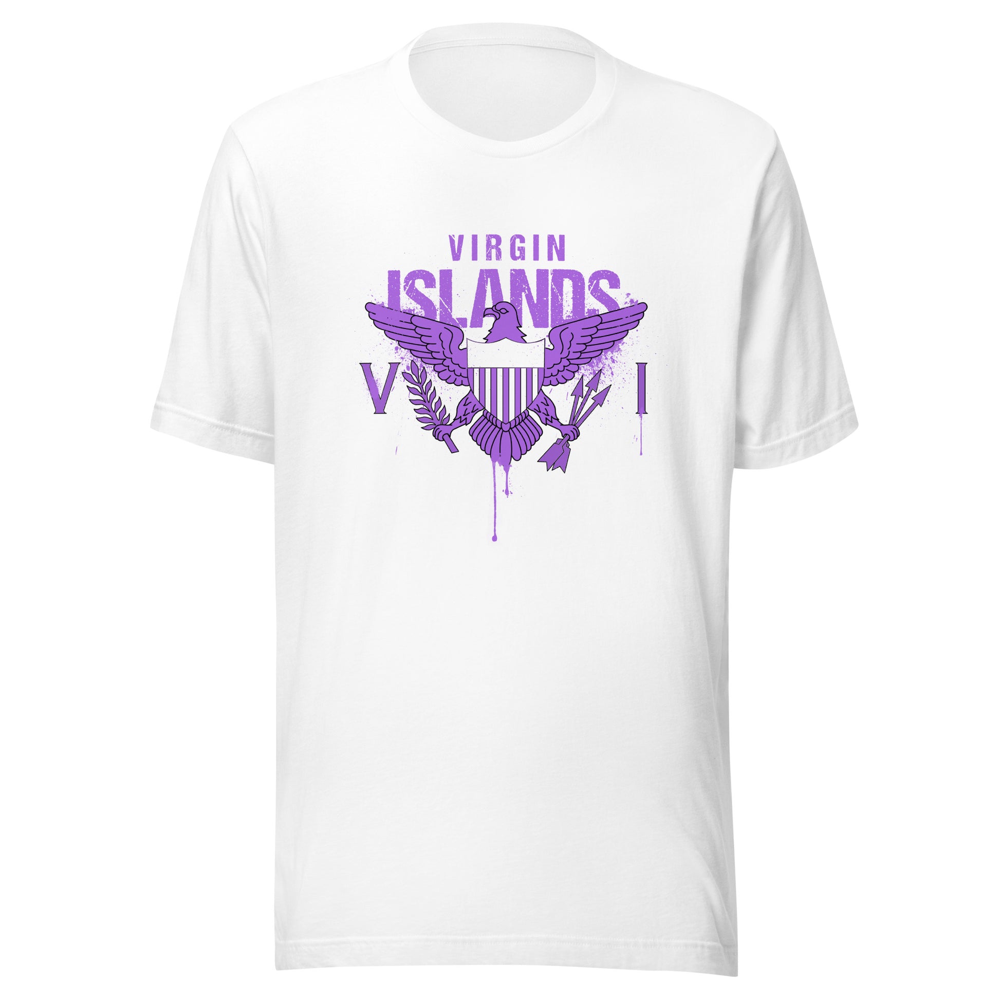 Purple Painted Vi Unisex Tee | Phade Fashion Virgin Islands