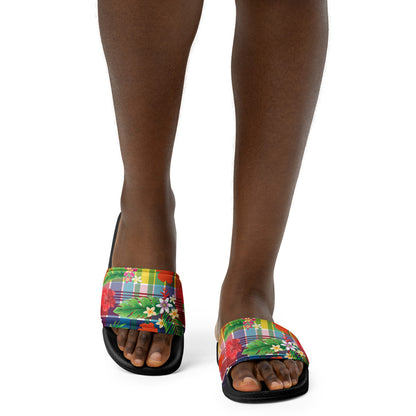 Madras Women's Slides | Phade Fashion Virgin Islands
