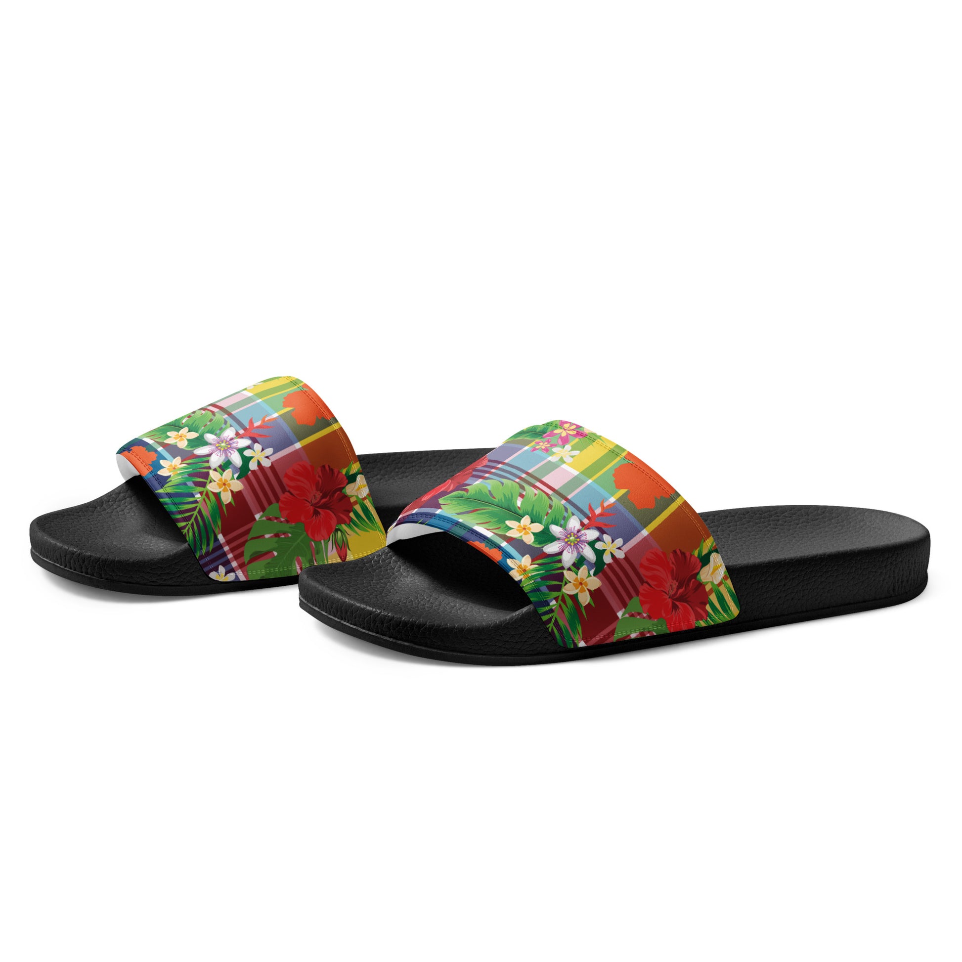 Madras Women's Slides | Phade Fashion Virgin Islands