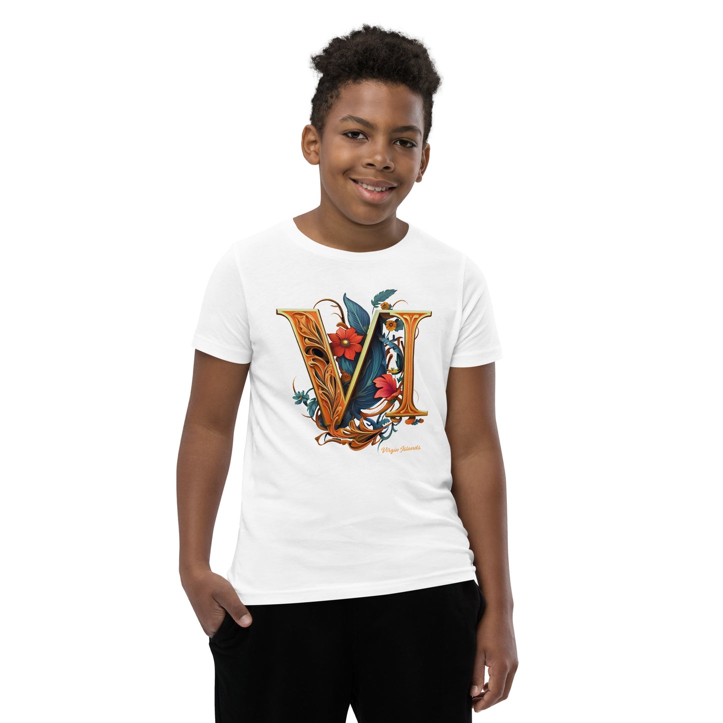 Youth Roman Floral VI Tee | Phade Fashion Virgin Islands
