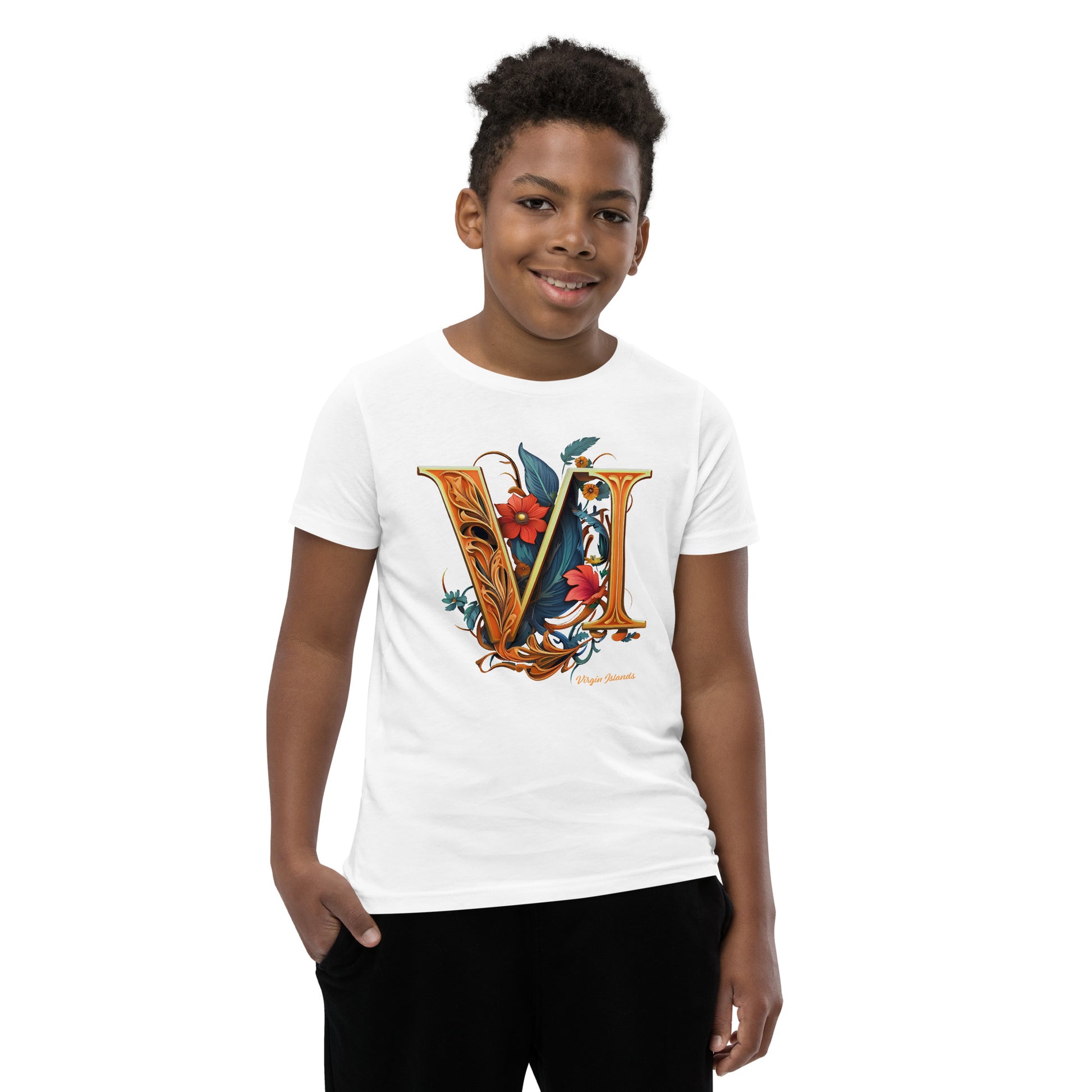 Youth Roman Floral VI Tee | Phade Fashion Virgin Islands