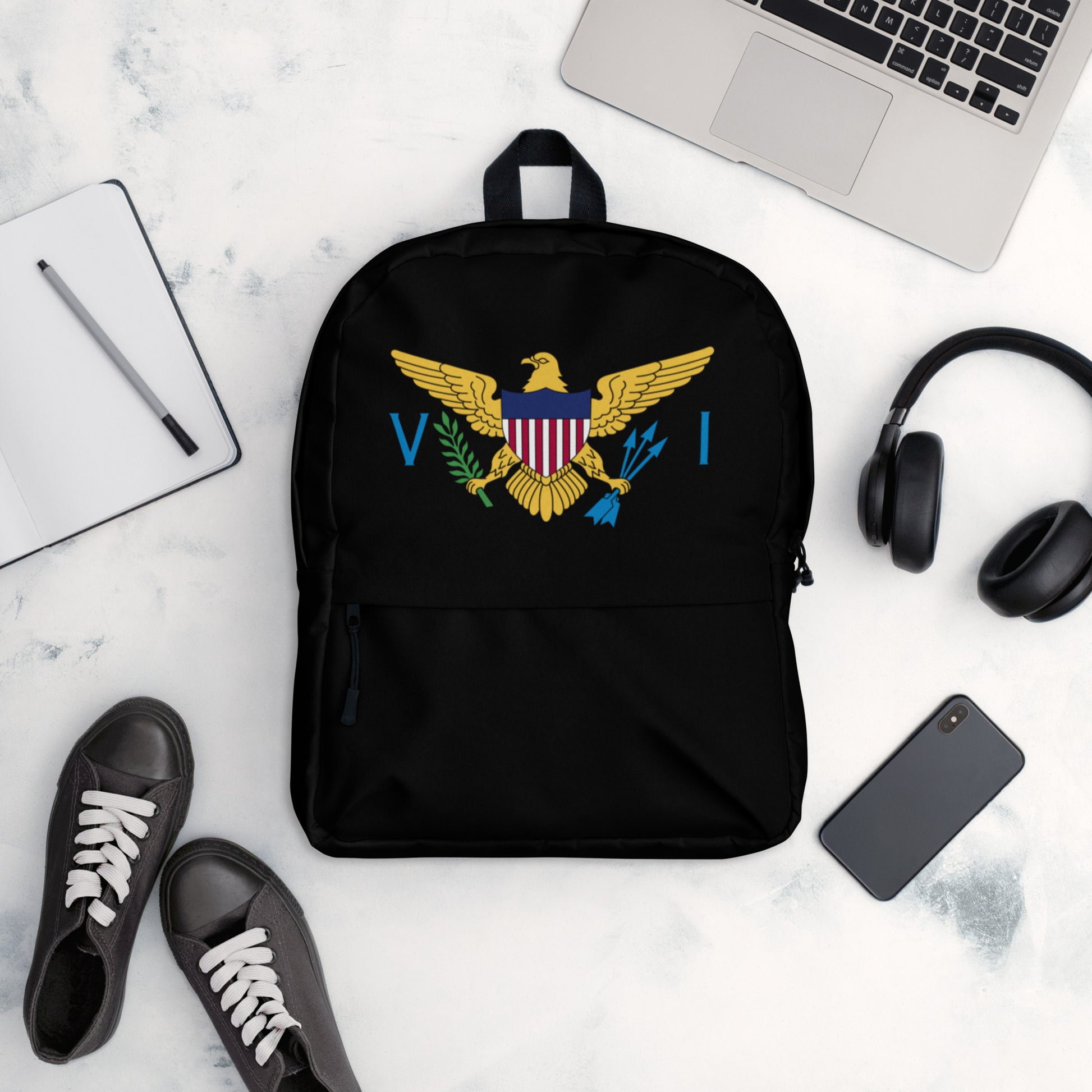 Vi Black Backpack Bag | Phade Fashion Virgin Islands