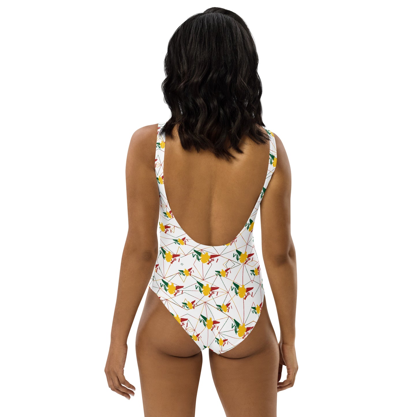 White Ice Gold Green Swimsuit | Phade Fashion Virgin Islands