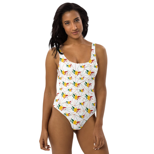 White Ice Gold Green Swimsuit | Phade Fashion Virgin Islands