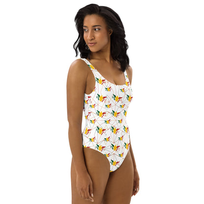 White Ice Gold Green Swimsuit | Phade Fashion Virgin Islands