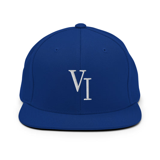 Vi Snapback Hat White Logo | Phade Fashion Virgin Islands
