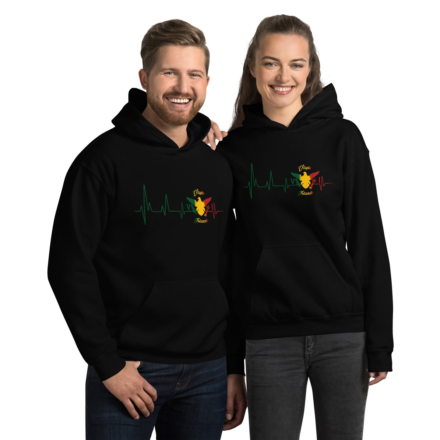 Unisex Heart Beat Hoodie | Phade Fashion Virgin Islands